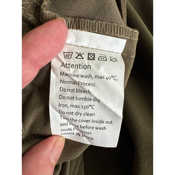 Velvet Pillowcase Brown Green Cushion Cover Zipper Closure Home Decor - Picture 4 of 4